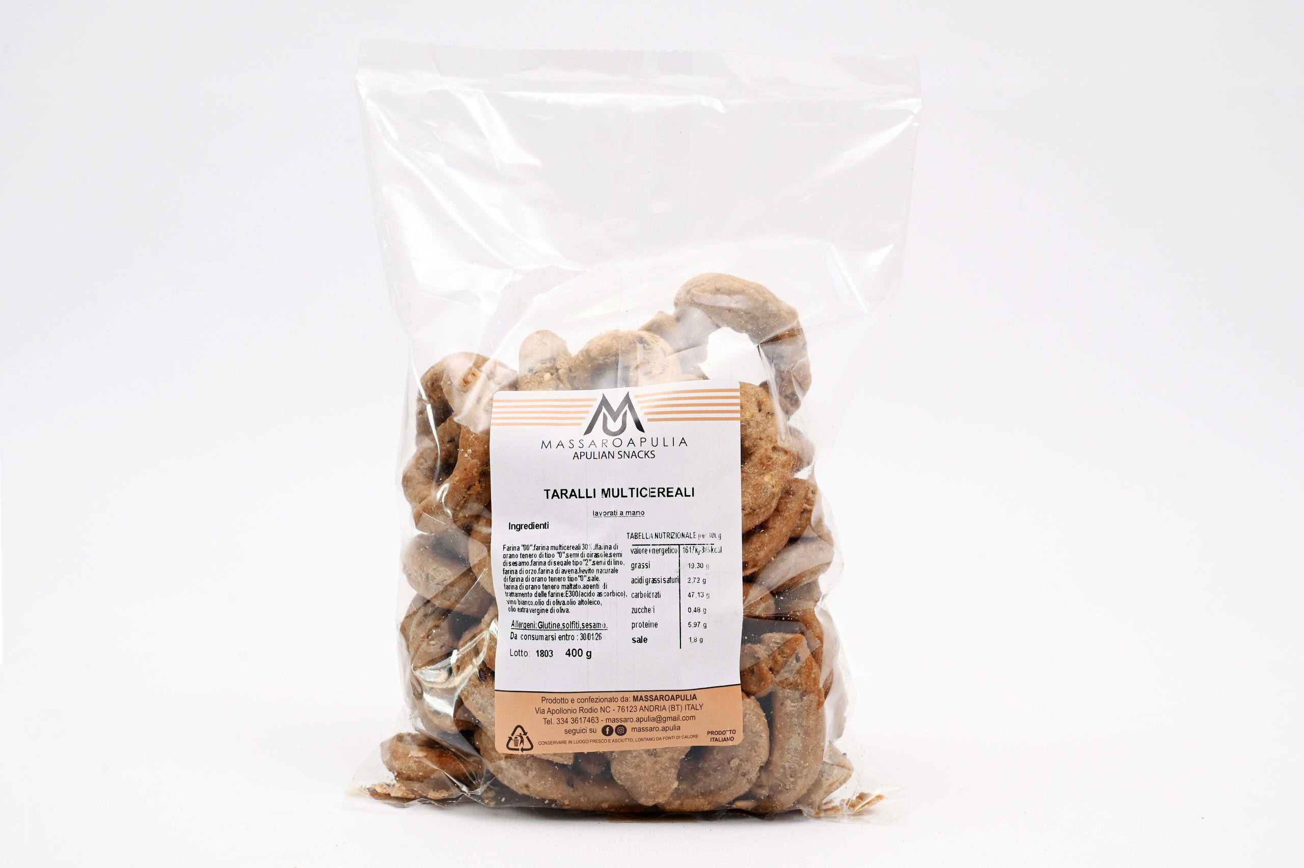 Taralli ai multicereali